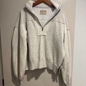 Free People half-zip pullover sweatshirt